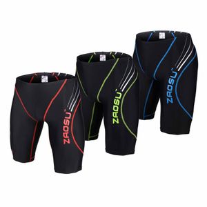 ZAOSU Wedstrijd-Zwembroek Z-Black - FINA Zwembroek voor Jongens en Heren nauwsluitend | Training Swimwear Mannen I Jongens Zwem Jammer Sport, zwart/blauw, 5 NL